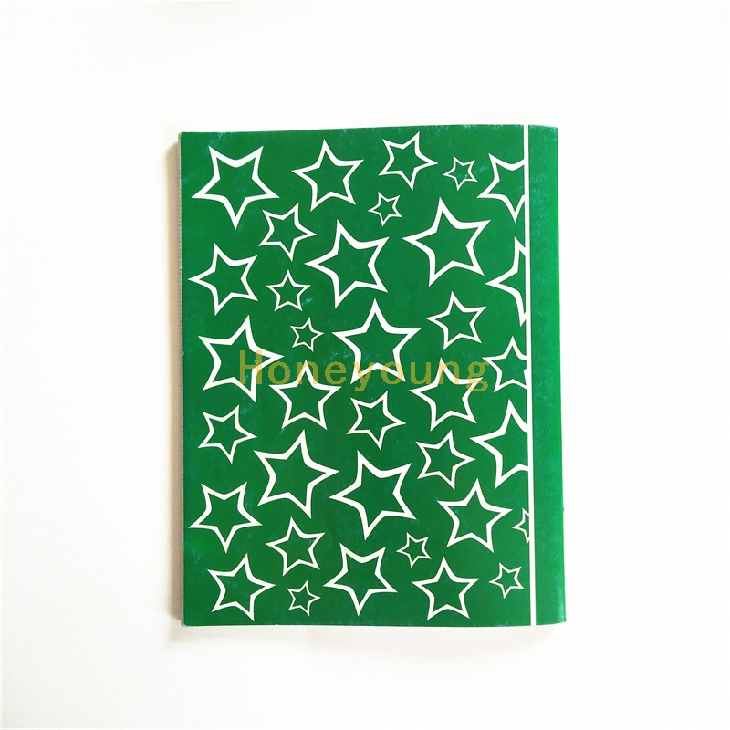 Star Design Green Color French Line Printing Compositiom Book CB-5