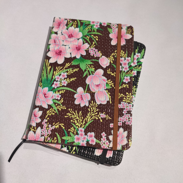 Flower Desige High Quality Woodfree Paper School&office PVC Leather Notebook PLN-03