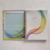 Color Printing Personalised Design Grey Line Printing Hard Cover Spiral Notebook SN-35