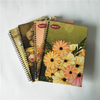 Flower Designs A4 Size Good Quality Hard Cover Spiral Notebook with LOGO SN-15